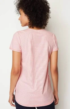 J.Jill Fit Progress Pima-Stretch Shirttail Tee| Jjill-Women Tops & Tees