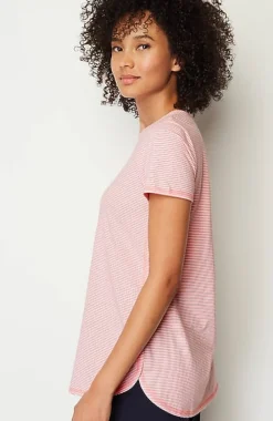 J.Jill Fit Progress Pima-Stretch Shirttail Tee| Jjill-Women Tops & Tees