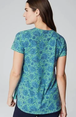 J.Jill Fit Progress Pima-Stretch Shirttail Tee| Jjill-Women Tops & Tees