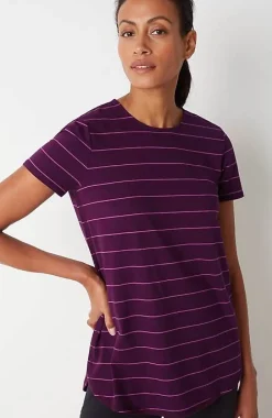 J.Jill Fit Progress Pima-Stretch Shirttail Tee| Jjill-Women Tops & Tees