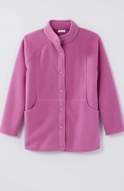 J.Jill Fit Sherpa Fleece Snap-Front Jacket | Jjill-Women Jackets & Coats