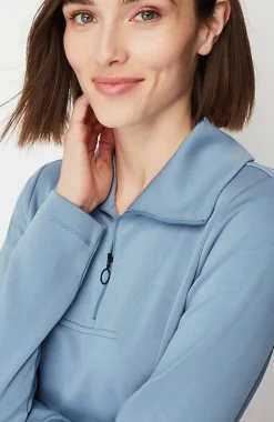 J.Jill Fit Sleek Double-Knit Cinched-Waist Tunic | Jjill-Women Tops & Tees