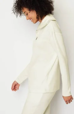 J.Jill Fit Sleek Double-Knit Snap-Front Pullover | Jjill-Women Activewear