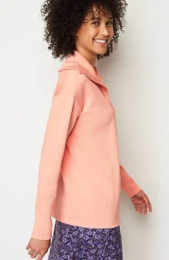 J.Jill Fit Sleek Double-Knit Snap-Front Pullover | Jjill-Women Activewear