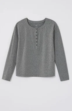 J.Jill Fit Supreme-Stretch Henley Tee | Jjill-Women Tops & Tees