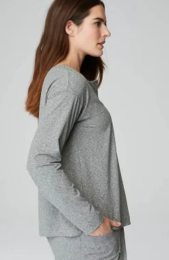 J.Jill Fit Supreme-Stretch Henley Tee | Jjill-Women Tops & Tees