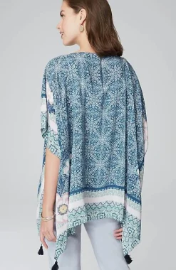 J.Jill Floral Medallion Poncho | Jjill-Women Ponchos, Ruanas & Scarves