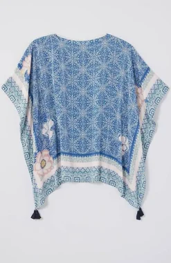 J.Jill Floral Medallion Poncho | Jjill-Women Ponchos, Ruanas & Scarves