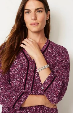 J.Jill Floral-Printed Flounced-Hem Dress | Jjill-Women Dresses