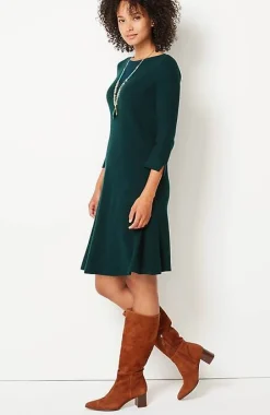 J.Jill Flounced-Hem Sweater Dress | Jjill-Women Dresses