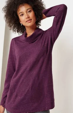 J.Jill French Terry Cowl-Neck Tunic | Jjill-Women Tops & Tees