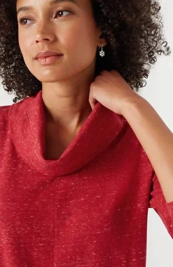J.Jill French Terry Cowl-Neck Tunic | Jjill-Women Tops & Tees