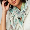 J.Jill Garden-Scene Square Scarf | Jjill-Women Ponchos, Ruanas & Scarves
