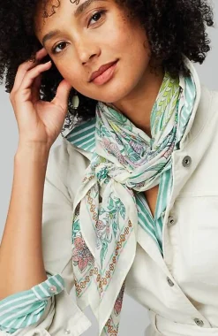 J.Jill Garden-Scene Square Scarf | Jjill-Women Ponchos, Ruanas & Scarves