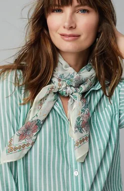 J.Jill Garden-Scene Square Scarf | Jjill-Women Ponchos, Ruanas & Scarves
