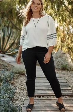J.Jill Geometrically Embroidered Top | Jjill-Women Tops & Tees