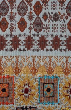J.Jill Hand-Stitched Diamond Medallions Jacquard Scarf | Jjill-Women Ponchos, Ruanas & Scarves