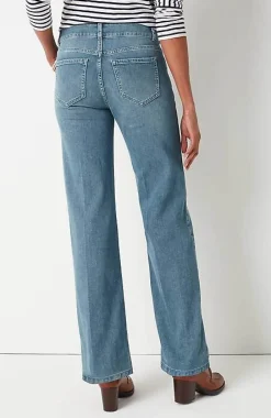 J.Jill High-Rise Creased-Front Full-Leg Jeans | Jjill-Women Pants & Jeans