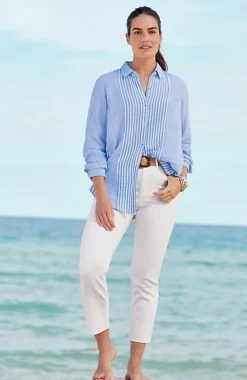 J.Jill High-Rise Fringe-Hem Crops | Jjill-Women Pants & Jeans