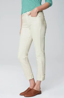 J.Jill High-Rise Straight-Leg Cuffed Jeans | Jjill-Women Pants & Jeans