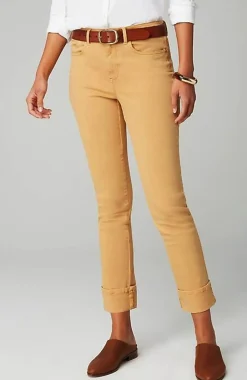 J.Jill High-Rise Straight-Leg Cuffed Jeans | Jjill-Women Pants & Jeans