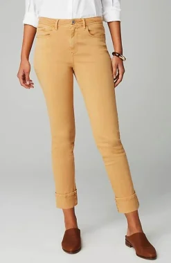 J.Jill High-Rise Straight-Leg Cuffed Jeans | Jjill-Women Pants & Jeans