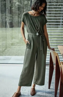 J.Jill Knit Belted Jumpsuit | Jjill-Women Dresses