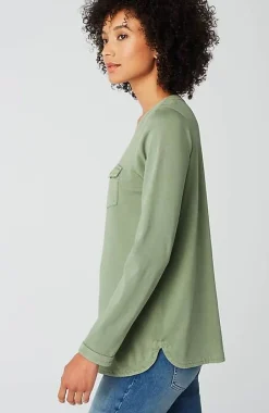 J.Jill Knit Patch-Pocket Camp Shirt | Jjill-Women Tops & Tees