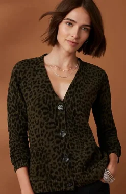 J.Jill Leopard-Printed Cardi | Jjill-Women Sweaters