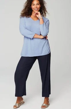 J.Jill Lightweight Tweed V-Neck Sweater | Jjill-Women Sweaters