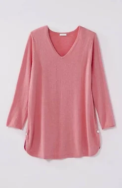 J.Jill Lightweight Tweed V-Neck Sweater | Jjill-Women Sweaters