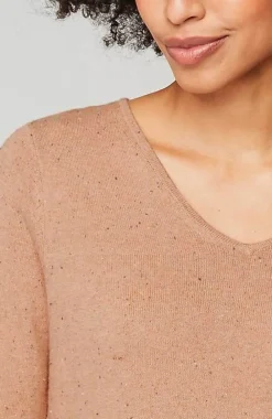 J.Jill Lightweight Tweed V-Neck Sweater | Jjill-Women Sweaters