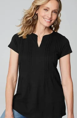 J.Jill Linen-Blend Pintucked Tunic | Jjill-Women Tops & Tees