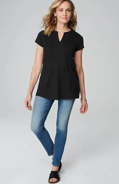 J.Jill Linen-Blend Pintucked Tunic | Jjill-Women Tops & Tees