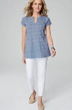 J.Jill Linen-Blend Pintucked Tunic | Jjill-Women Tops & Tees