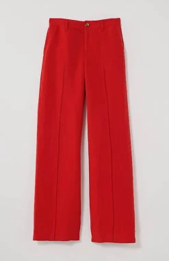 J.Jill Linen Full-Leg Creased-Front Pants | Jjill-Women Pants & Jeans