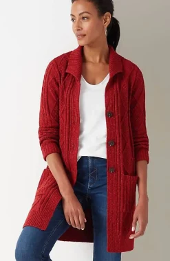 J.Jill Long Cabled Cardi | Jjill-Women Sweaters