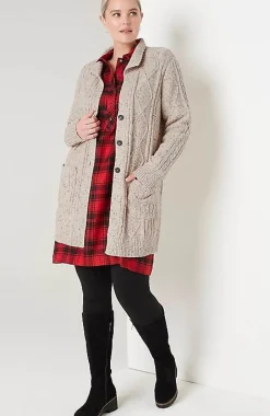J.Jill Long Cabled Cardi | Jjill-Women Sweaters
