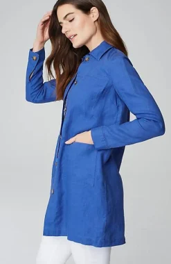 J.Jill Long Linen Duster Jacket | Jjill-Women Jackets & Coats