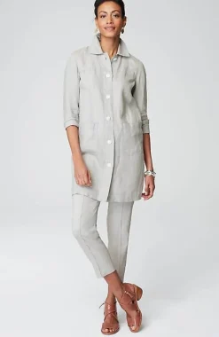 J.Jill Long Linen Duster Jacket | Jjill-Women Jackets & Coats