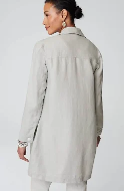 J.Jill Long Linen Duster Jacket | Jjill-Women Jackets & Coats
