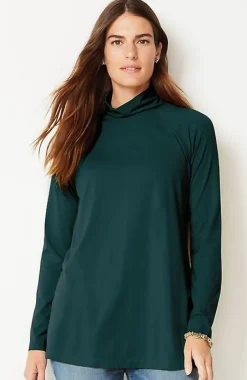 J.Jill Luxe Supima® Everyday Turtleneck Tunic | Jjill-Women Tops & Tees