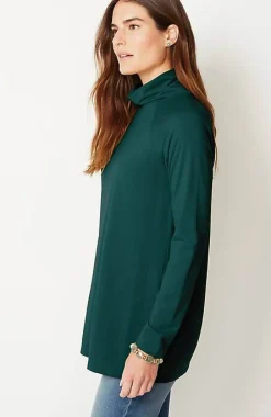 J.Jill Luxe Supima® Everyday Turtleneck Tunic | Jjill-Women Tops & Tees