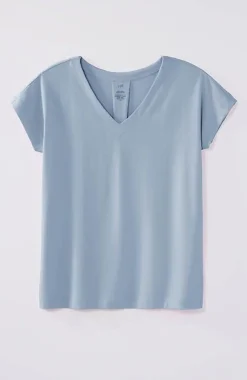 J.Jill Luxe Supima® Pleat-Back Tee | Jjill-Women Tops & Tees