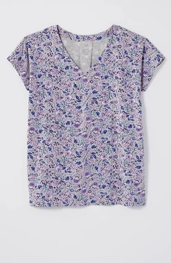 J.Jill Luxe Supima® Pleat-Back Tee | Jjill-Women Tops & Tees