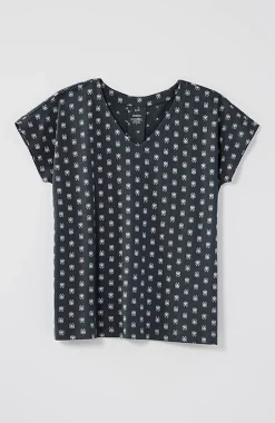 J.Jill Luxe Supima® Pleat-Back Tee | Jjill-Women Tops & Tees