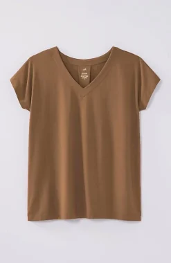 J.Jill Luxe Supima® Pleat-Back Tee | Jjill-Women Tops & Tees