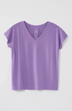 J.Jill Luxe Supima® Pleat-Back Tee | Jjill-Women Tops & Tees