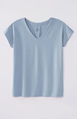 J.Jill Luxe Supima® Pleat-Back Tee | Jjill-Women Tops & Tees