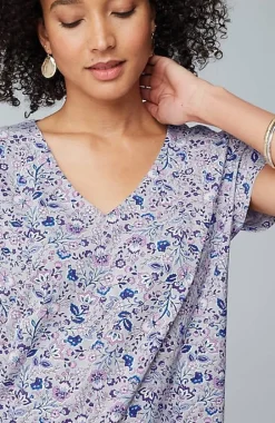 J.Jill Luxe Supima® Pleat-Back Tee | Jjill-Women Tops & Tees
